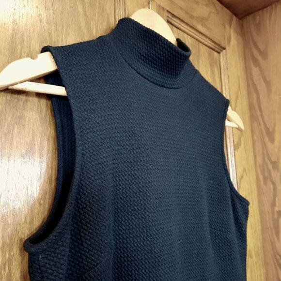 APT 9 Sleeveless Dress Mock Neck Midi Navy - Picture 3 of 12